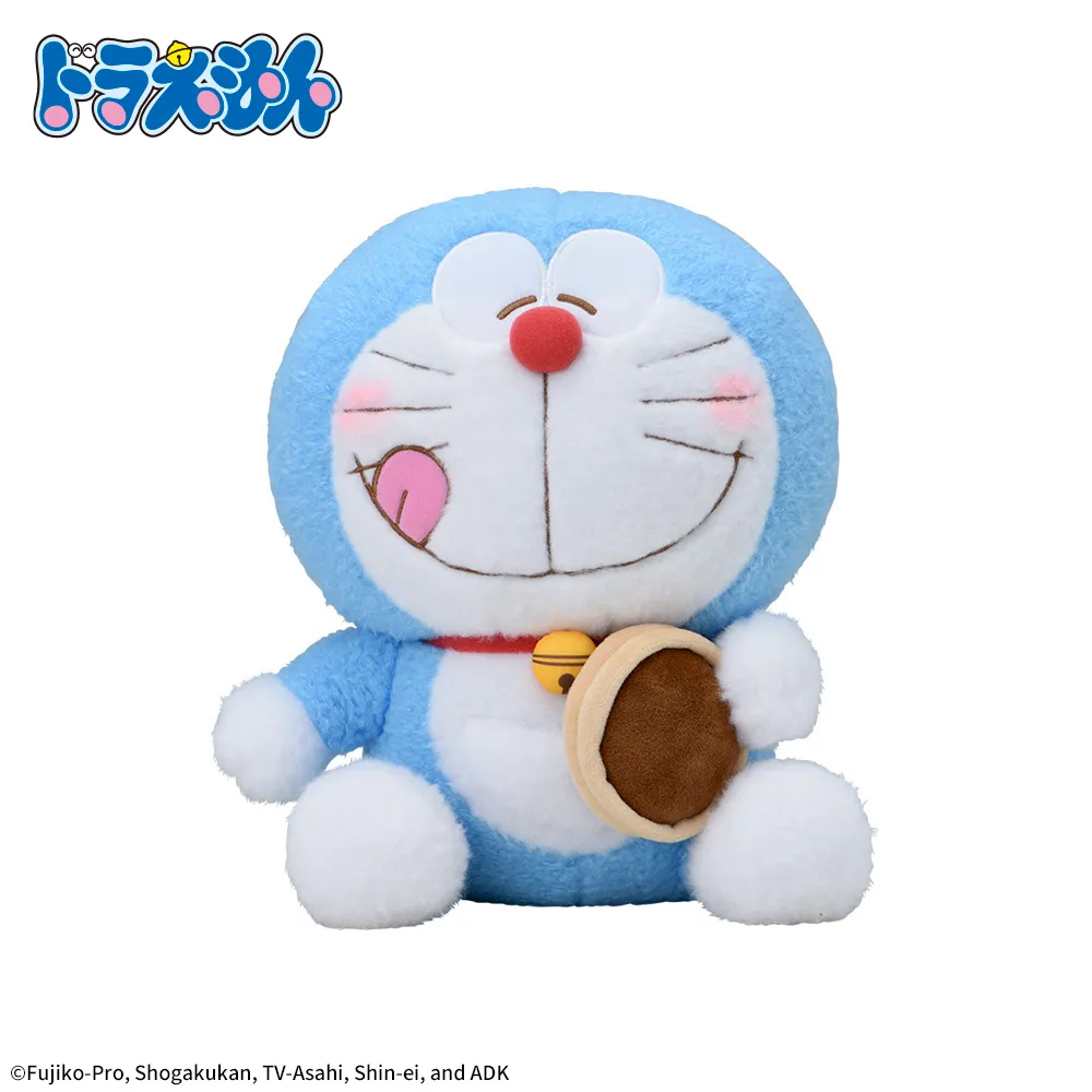 ドラえもん　赤いほっぺ　Lぬいぐるみ　どら焼き大好きVer.