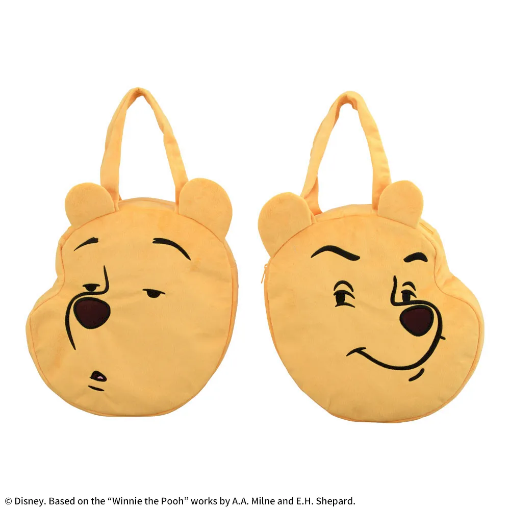 くまのプーさん プラチナムザッカフェイス型バッグ FUNNY Ver. 仕様イメージ