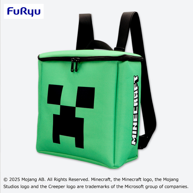 【マイクラ】クリーパーのスクエアリュックがオンクレに登場!顔の存在感がバツグンで普段使いにも映える!【プライズ】