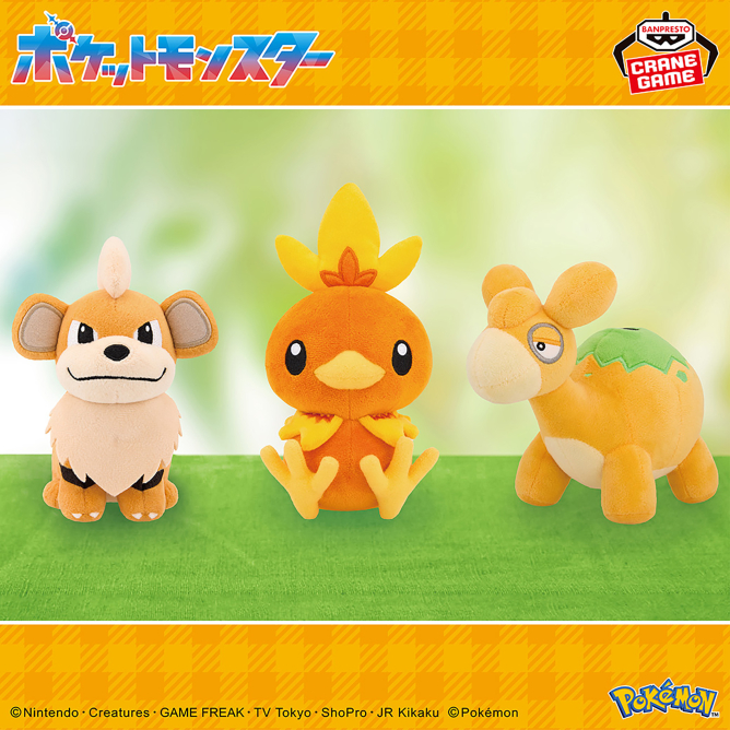 ポケットモンスター ぬいぐるみ～ガーディ・アチャモ・ドンメル～