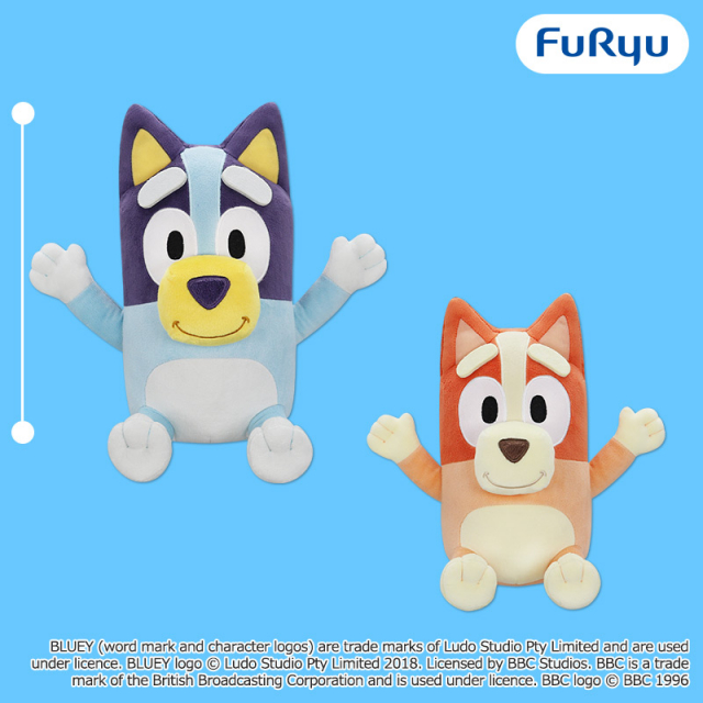 ブルーイハッピーなふたりのBIGぬいぐるみ