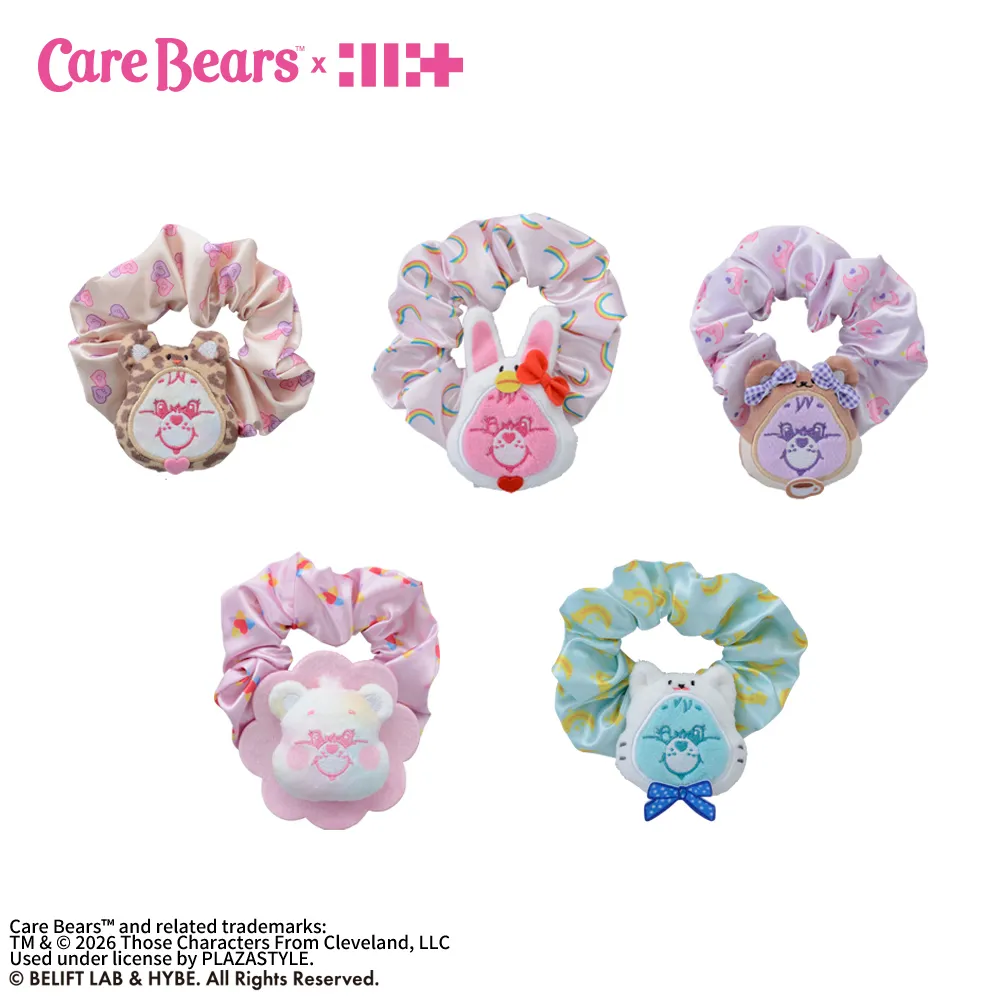 Care Bears™ × ILLIT　マスコット付シュシュ