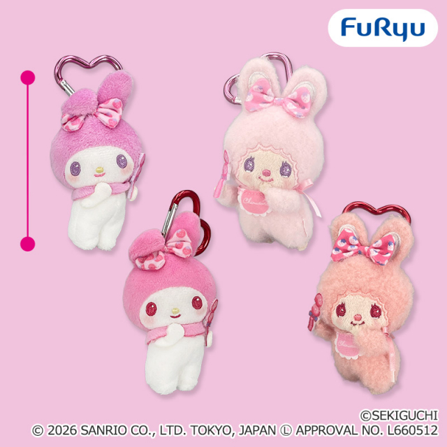 チムたん×マイメロディおそろいいちごリボンマスコット