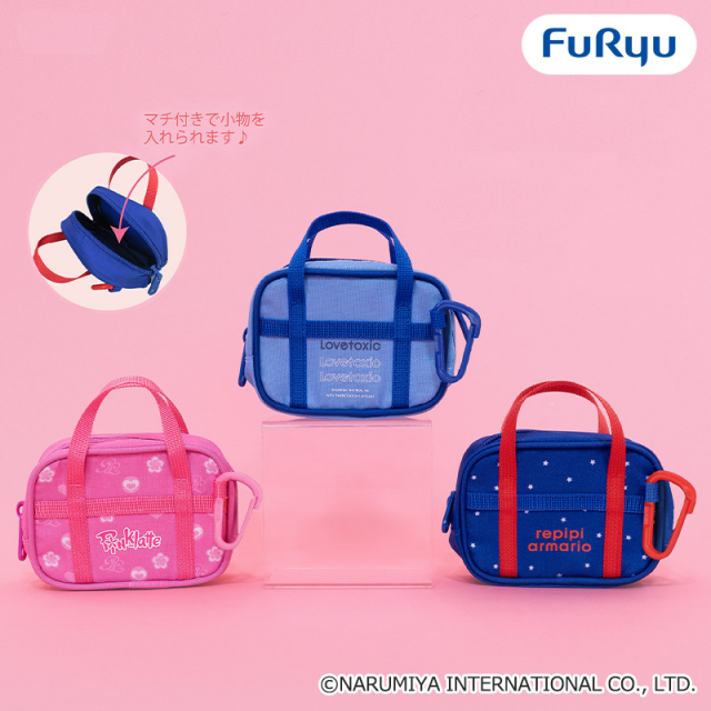 Lovetoxic/Pinklatte/repipi armarioスクールバッグ風ポーチ