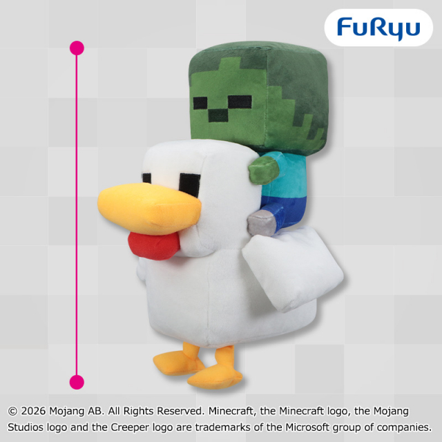 マインクラフトチキンジョッキーペアぬいぐるみ