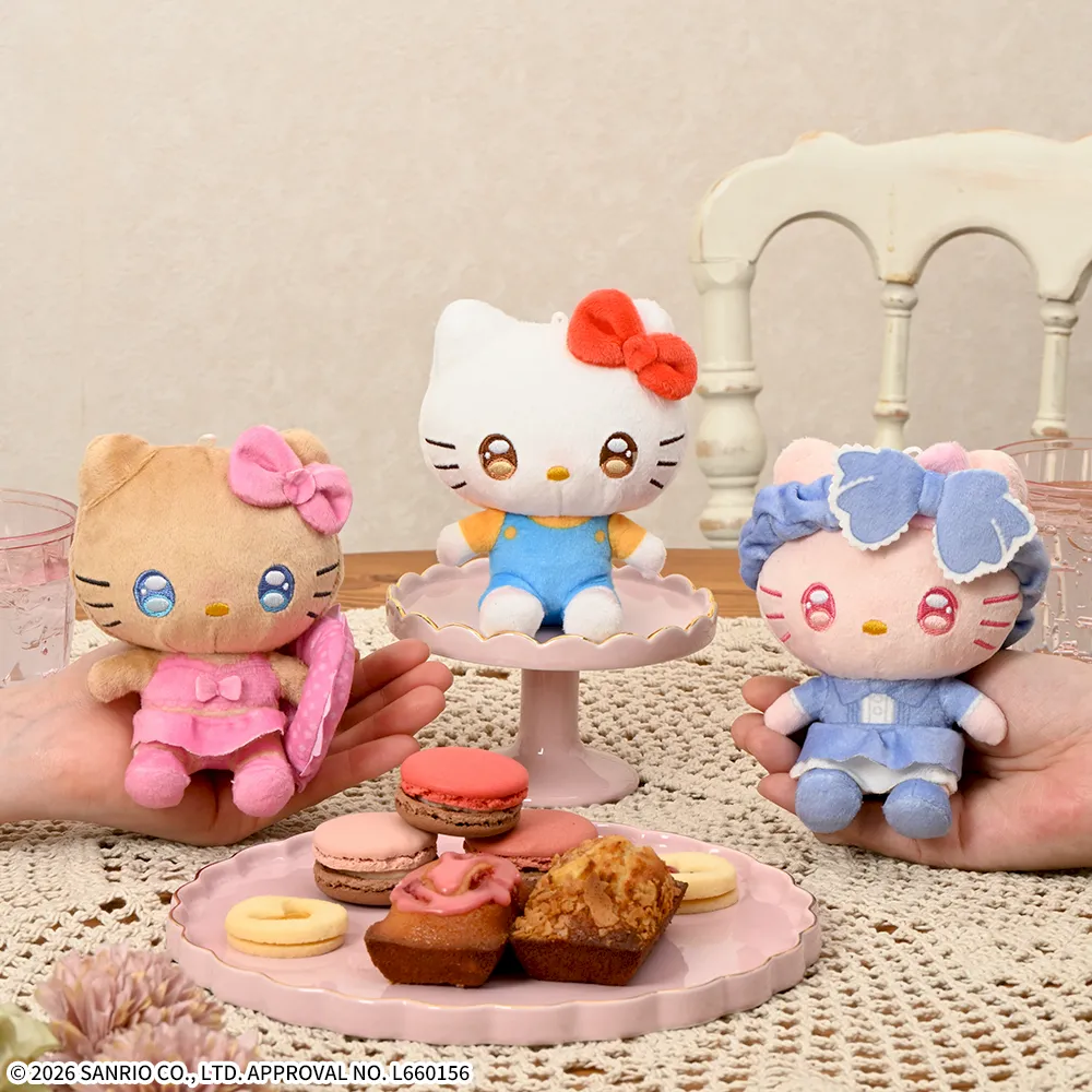 ゆるかわ　サンリオキャラクターズ　あいぬい　ミニぬいぐるみ“ハローキティ”