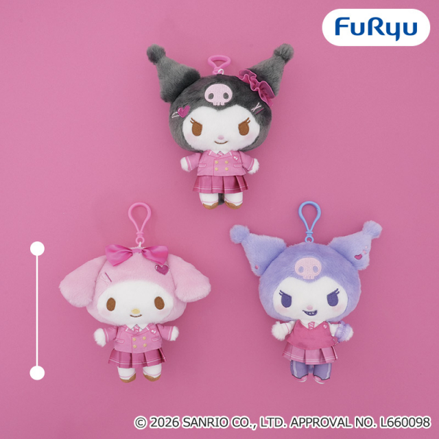 マイメロディ・クロミくりっぴぃ ぬいぐるみ～エンジョイスクール～