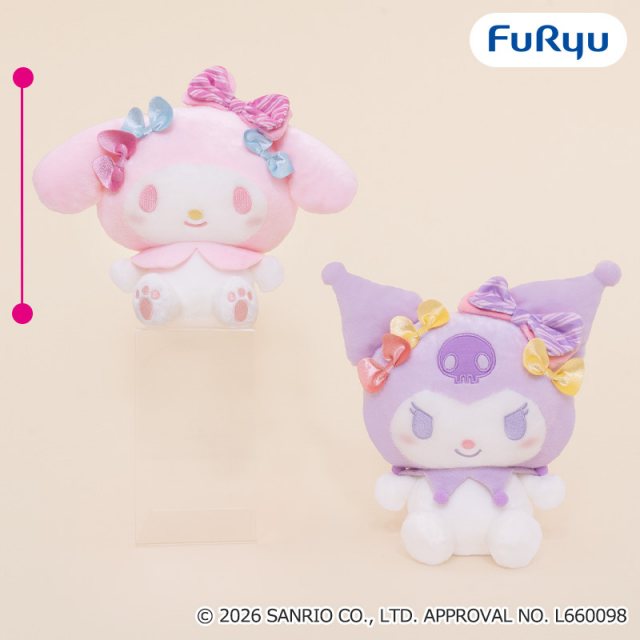 マイメロディ・クロミリボンがいっぱいBIGぬいぐるみ～パステル～