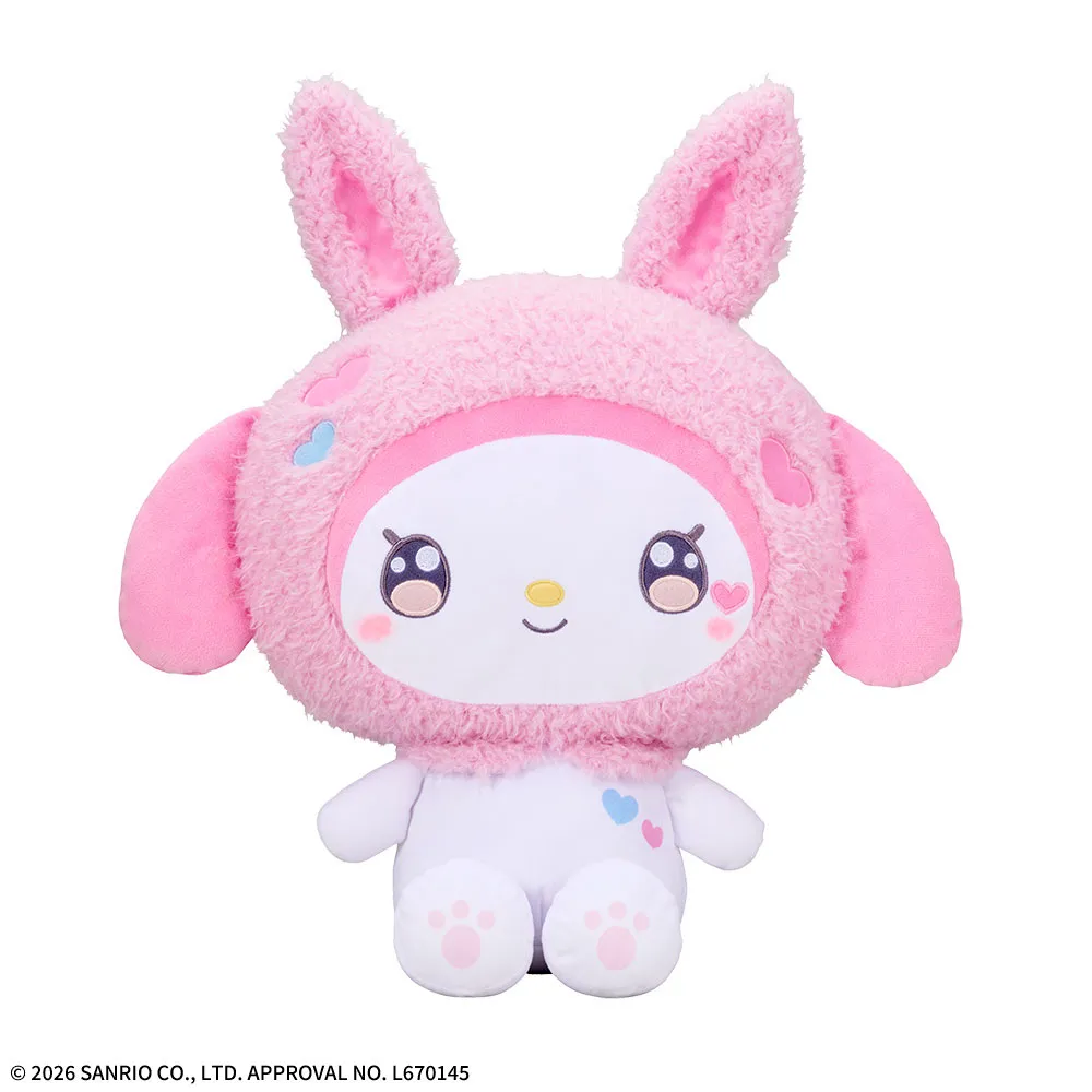 ゆるかわ サンリオキャラクターズ LLぬいぐるみ“マイメロディ” Patch Rabbits