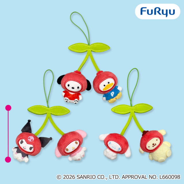 サンリオキャラクターズなかよしさくらんぼペアマスコット