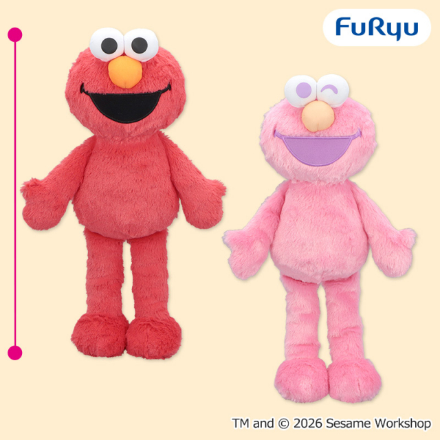 セサミストリートカラフルエルモBIGぬいぐるみ