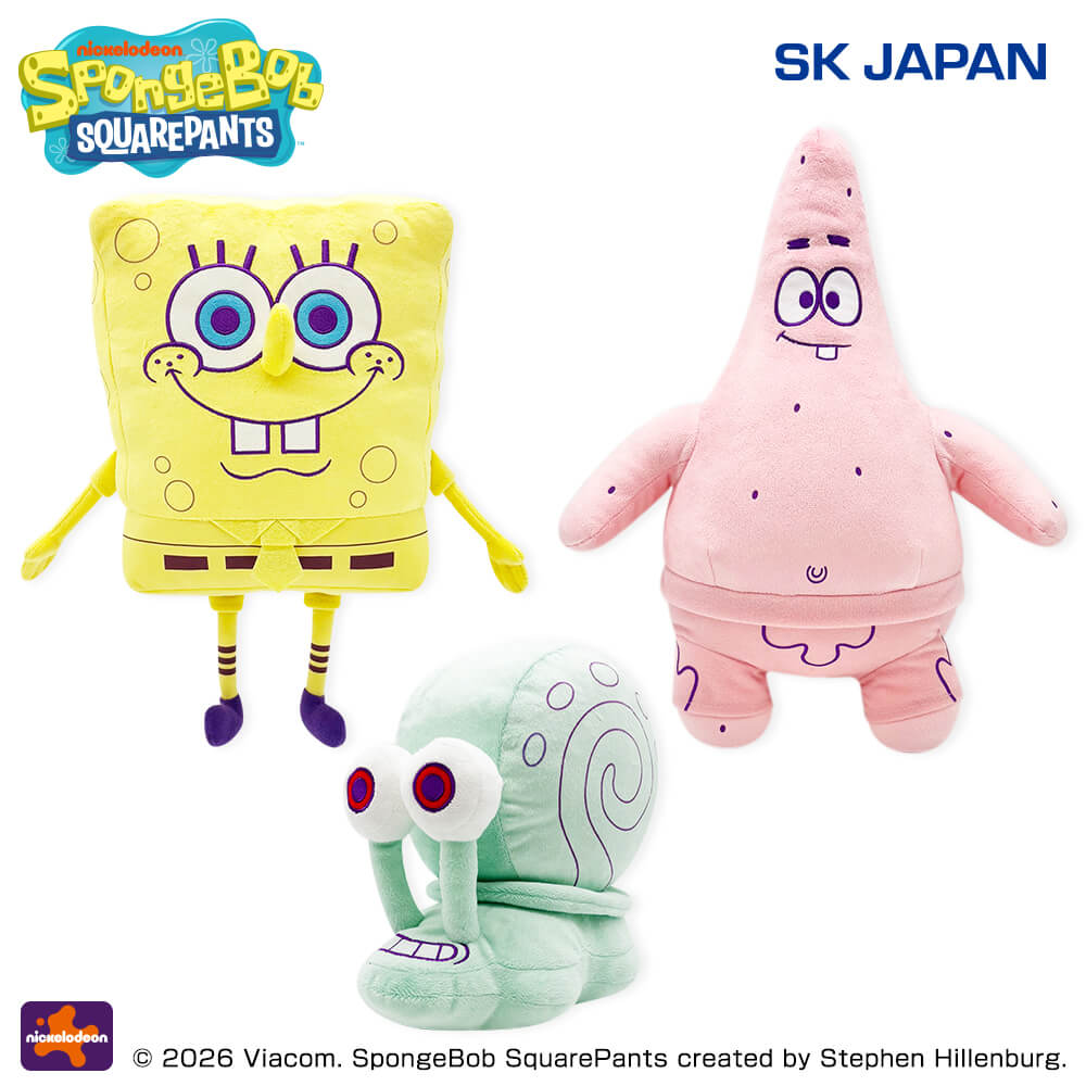 スポンジ・ボブ　パステルGBぬいぐるみ(フレンズVer.)