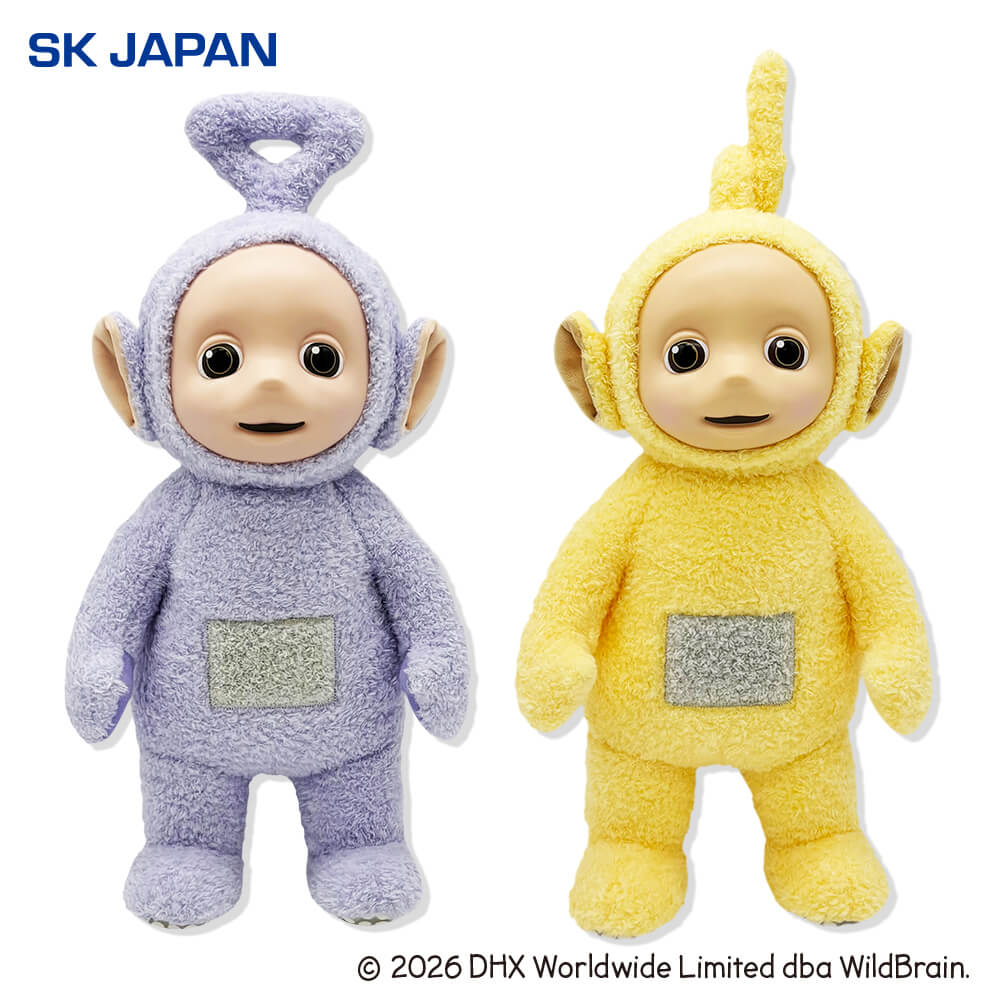 テレタビーズ　パステルカラーBIGぬいぐるみ(ティンキー・ウィンキー/ラーラ)