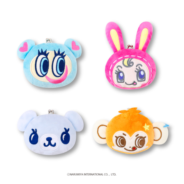 ナルミヤキャラクターズ　フェイスがまぐちポーチ