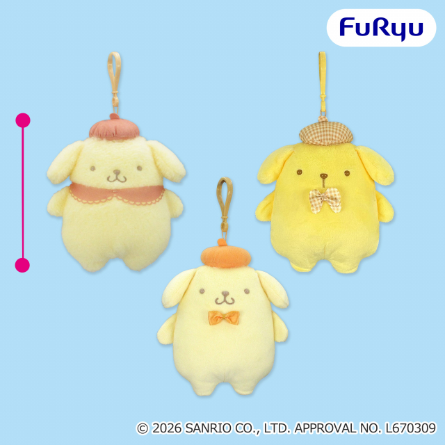 ポムポムプリンSANRIO FES 2026 カラフルリンクコーデ くりっぴぃ ぬいぐるみ