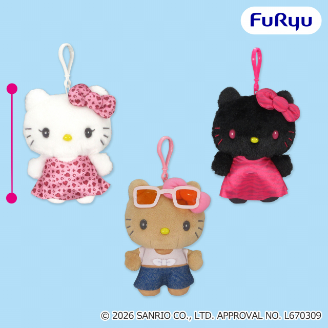 ハローキティSANRIO FES 2026 カラフルリンクコーデ くりっぴぃ ぬいぐるみ