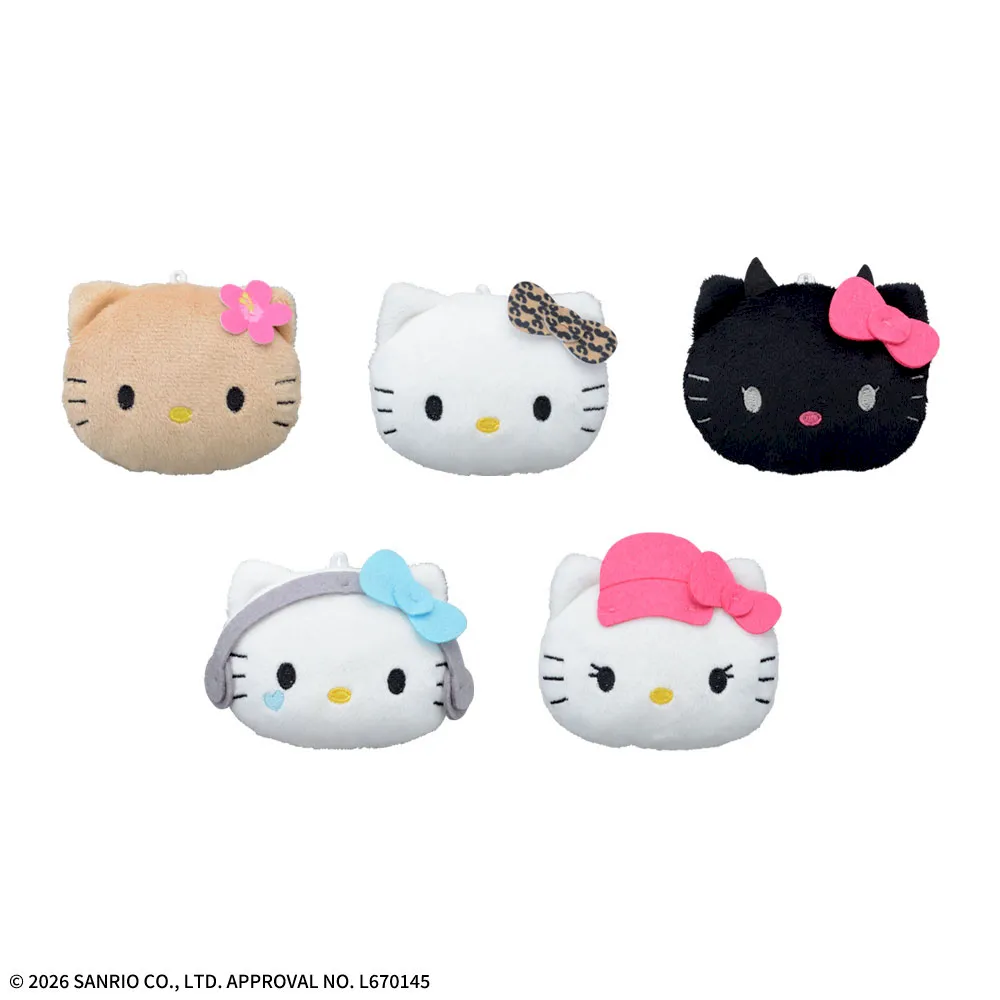 ハローキティ　フェイスマスコット　×〇×〇ギャル