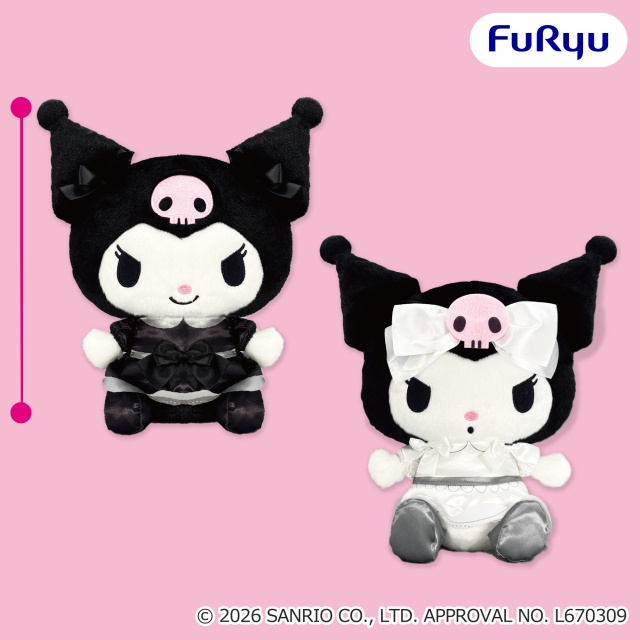 クロミこあくまブラック＆ホワイトBIGぬいぐるみ