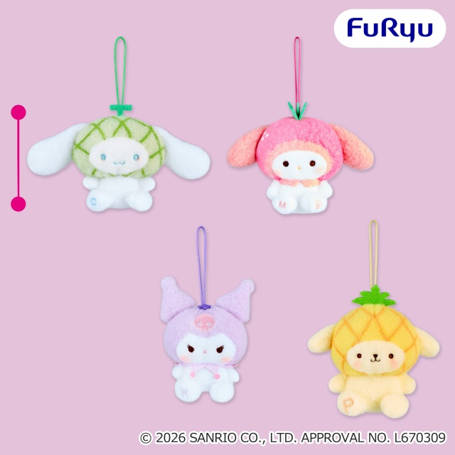 サンリオキャラクターズミルキーボア フルーツマスコット