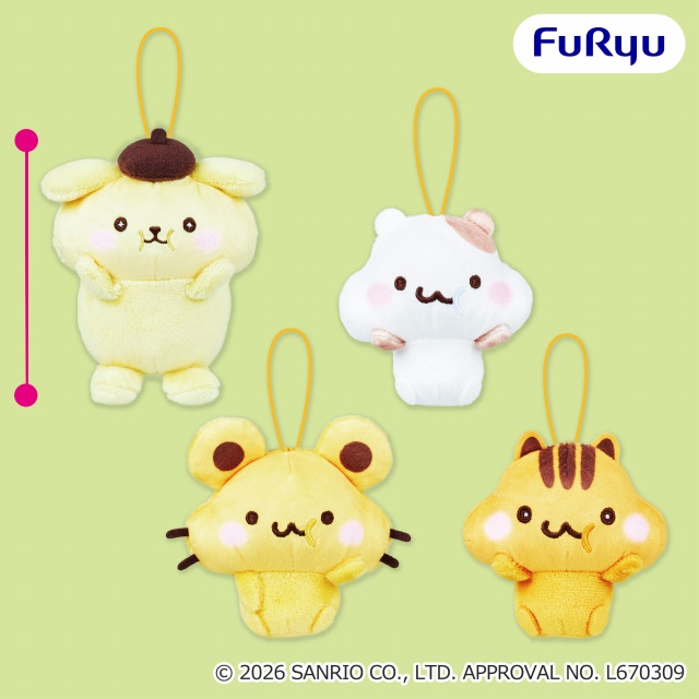 ポムポムプリンちょこんともぐもぐマスコット