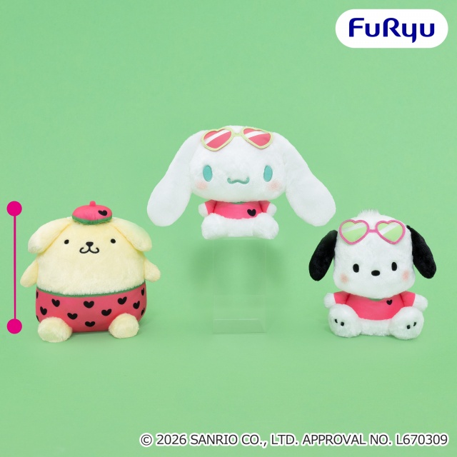 サンリオキャラクターズスイカマニアBIGぬいぐるみ