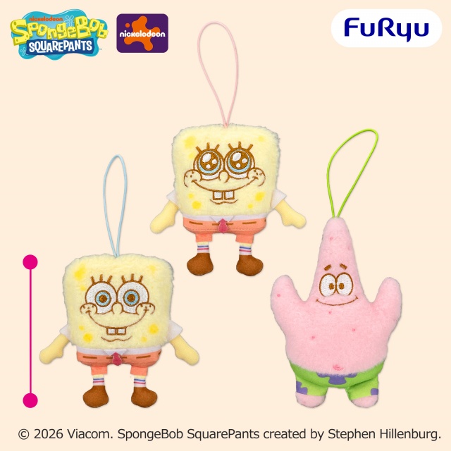 スポンジ・ボブふわもこワッペンマスコット