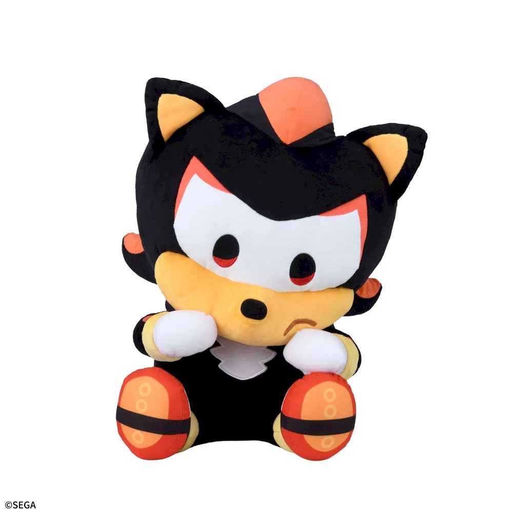 SONIC & FRIENDS　ひょこぴょこ　LLぬいぐるみ‐シャドウ‐　ラウンドワン限定Ver.