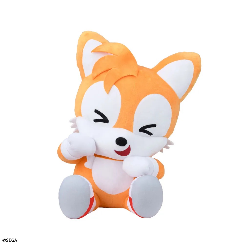 SONIC & FRIENDS　ひょこぴょこ　LLぬいぐるみ‐テイルス‐　ラウンドワン限定Ver.