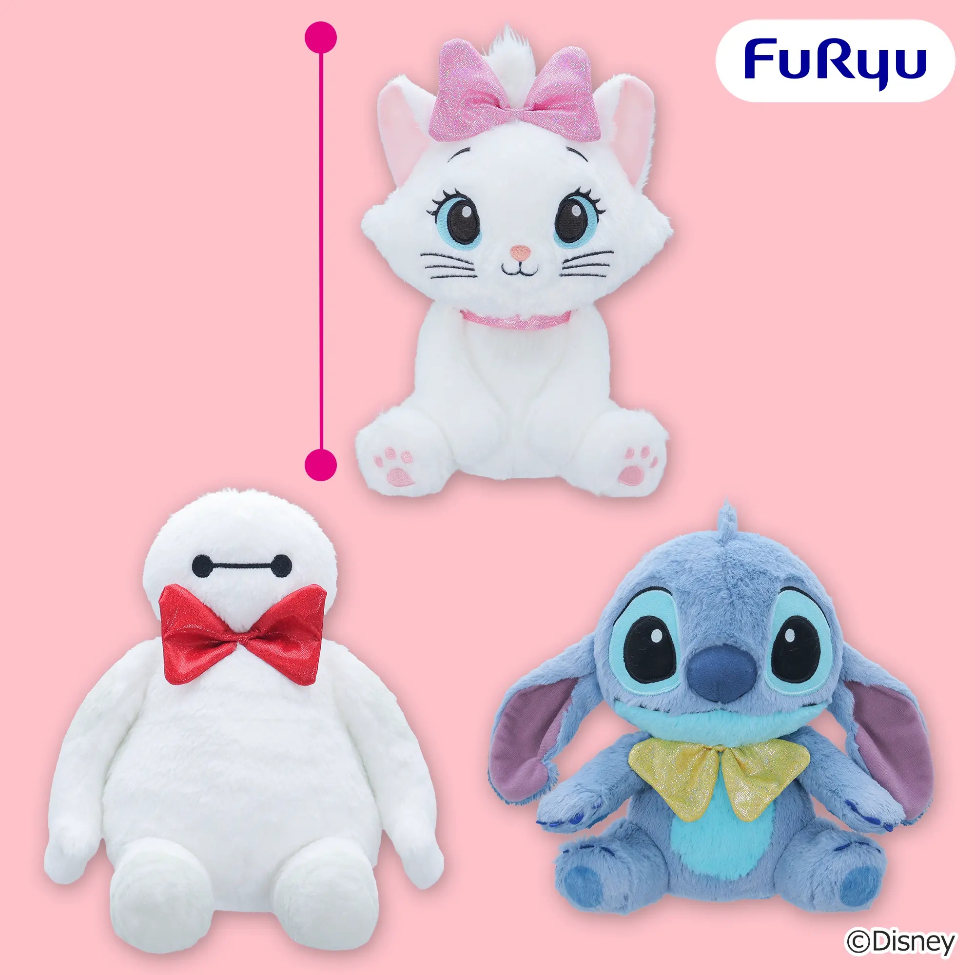 ディズニーキャラクター キラキラリボンBIGぬいぐるみ
