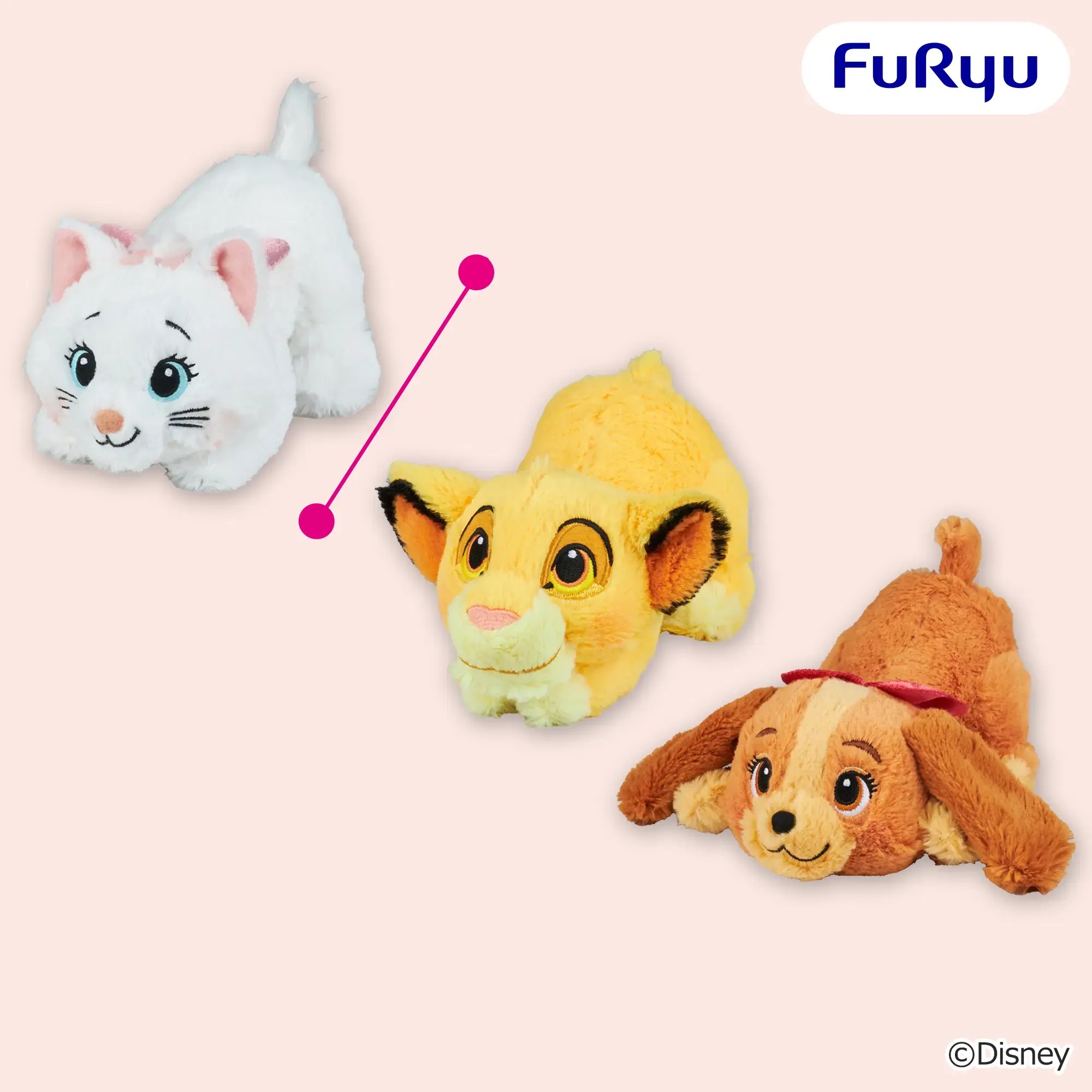 ディズニーキャラクター 寝そべり なでなでしてね ぬいぐるみ