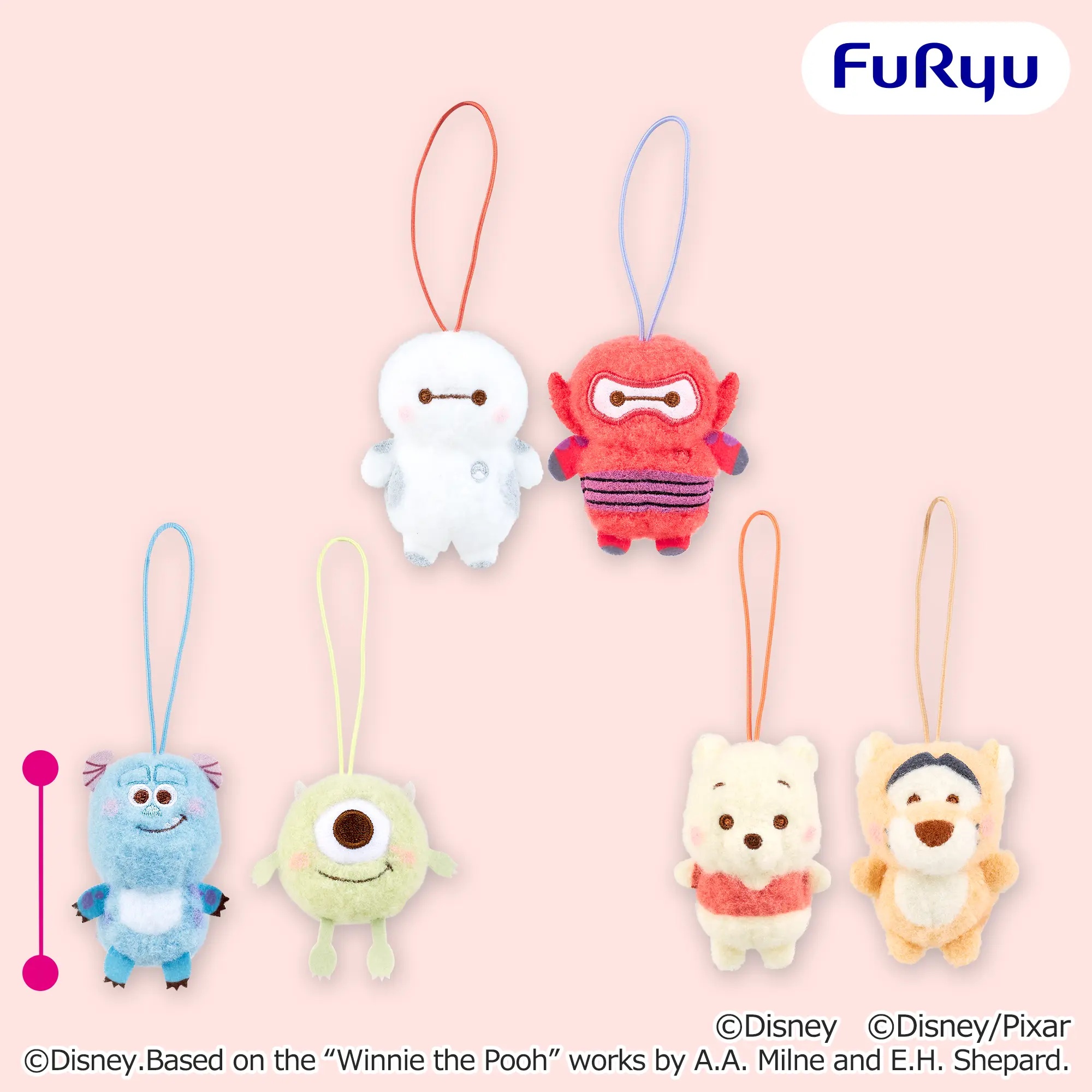 ディズニー&ピクサーキャラクター ミルキーボアプチ ペアマスコット