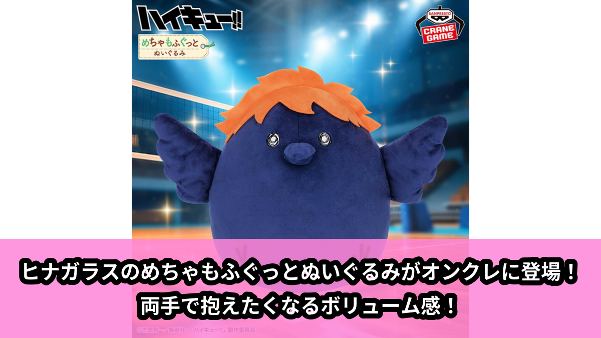 【アイキャッチ】ハイキュー!! めちゃもふぐっとぬいぐるみ~ヒナガラス~(ヒナガラス)のオンクレ・プライズ景品