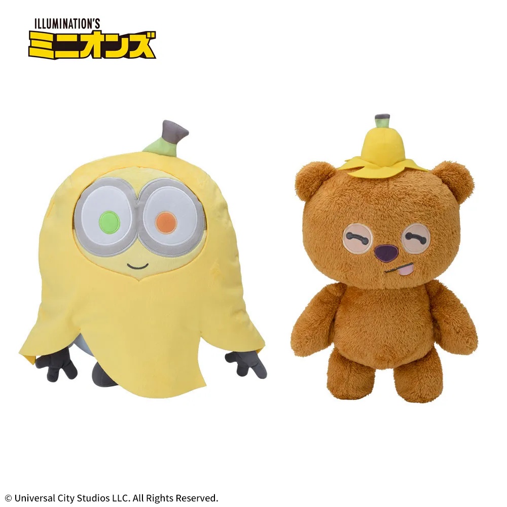 ミニオン　Lぬいぐるみ‐ボブ&ティム‐　バナナ