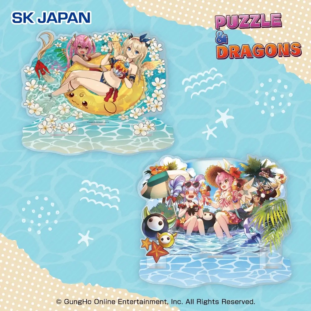 パズル＆ドラゴンズ　ジオラマBIGアクリルスタンド（水着Ver）