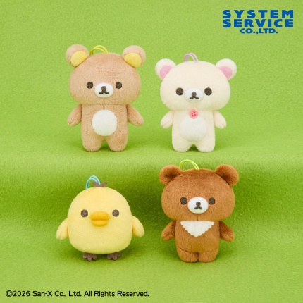 リラックマ BASIC RILAKKUMA ゴムひも付きマスコット