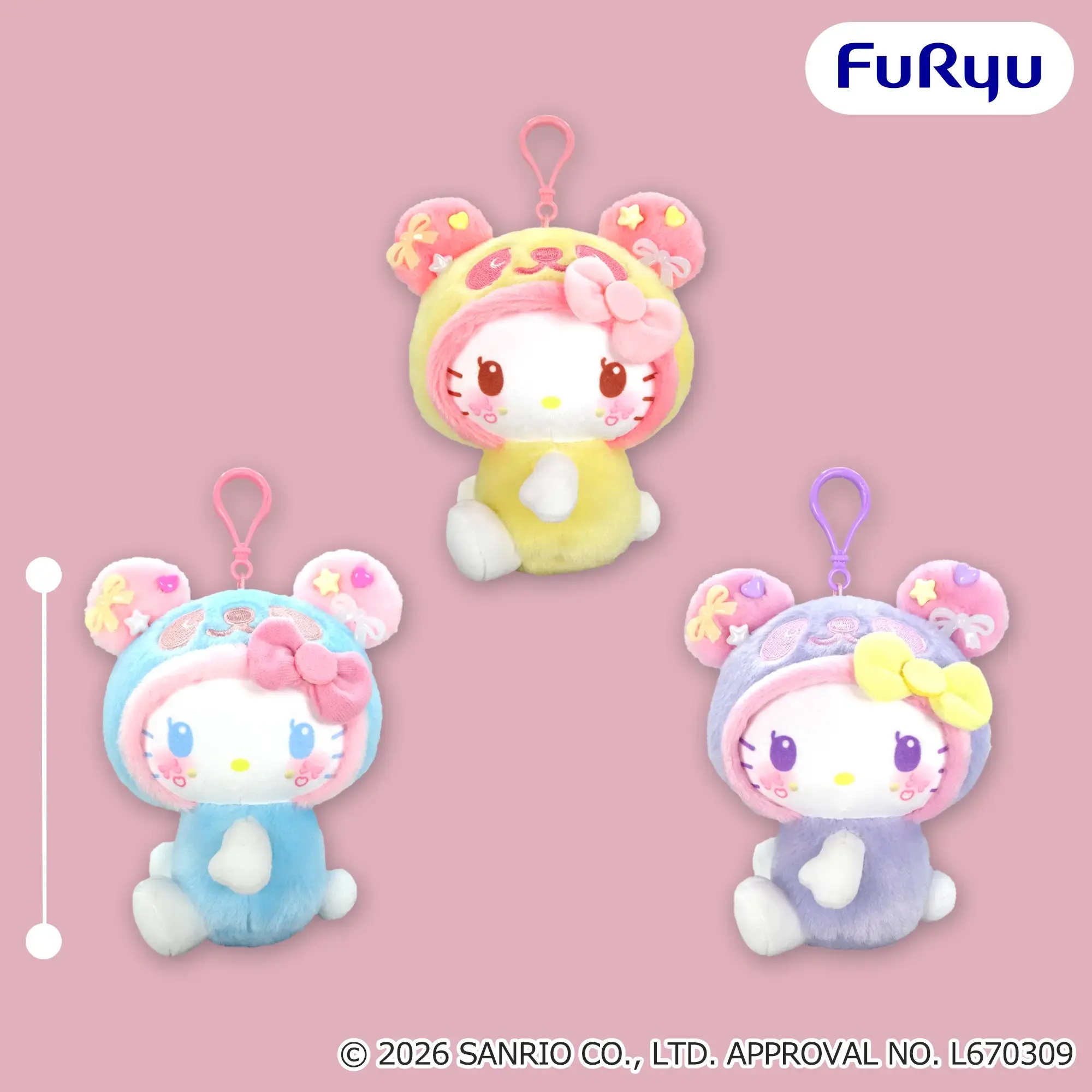 パンダ ハローキティ くりっぴぃ ぬいぐるみ~ビーズ~