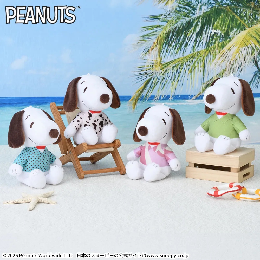 SNOOPY™　ぬいぐるみ　アイスフレーバーシャツ