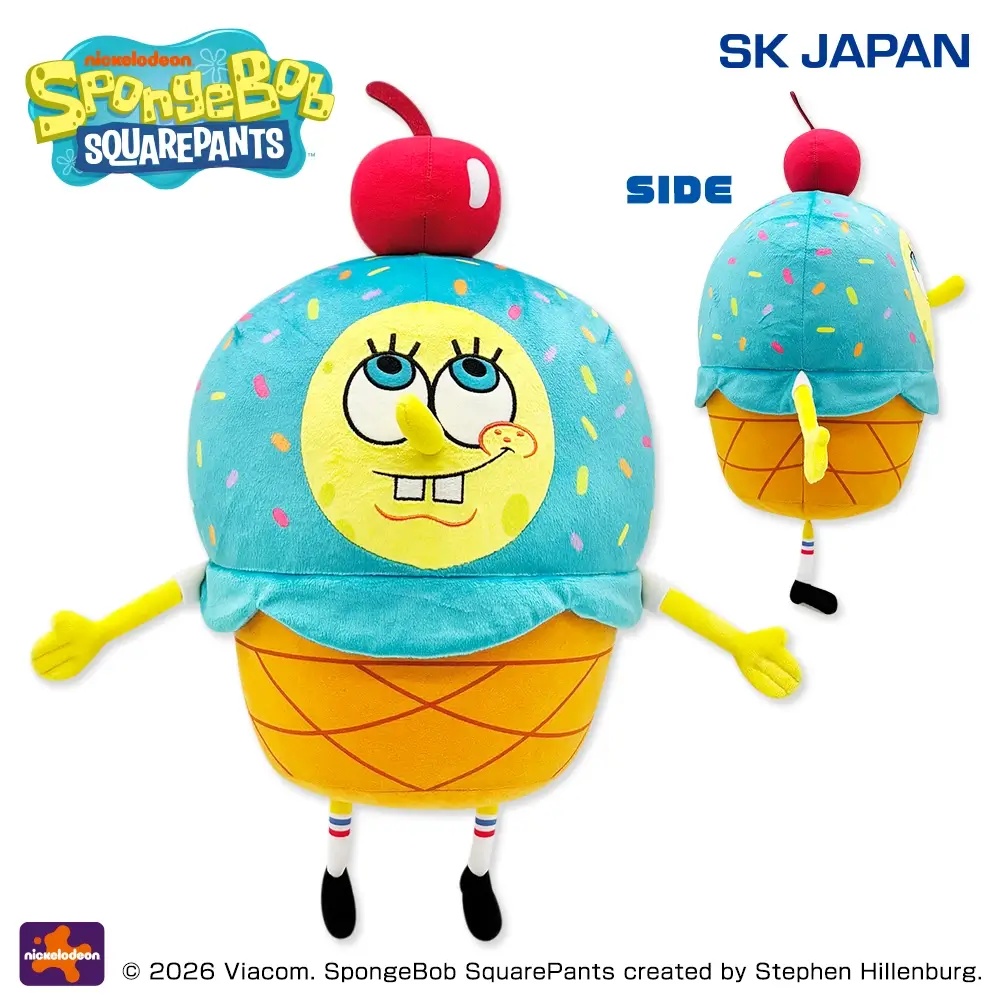 スポンジ・ボブ　アイスコスチュームBIGぬいぐるみ