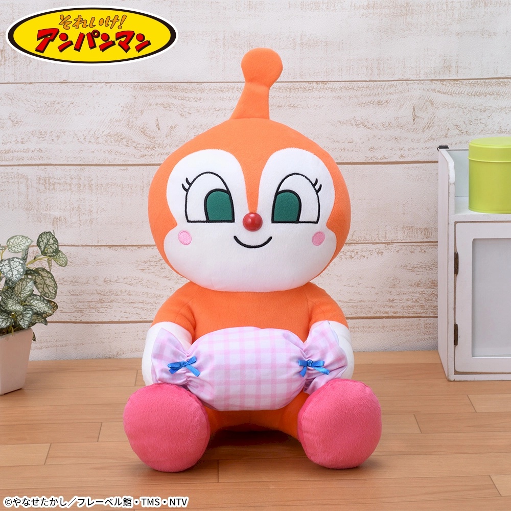 【アンパンマン】ドキンちゃんの小物入れぬいぐるみがオンクレに登場!キャンディ型小物入れが可愛いビッグサイズ!【プライズ】