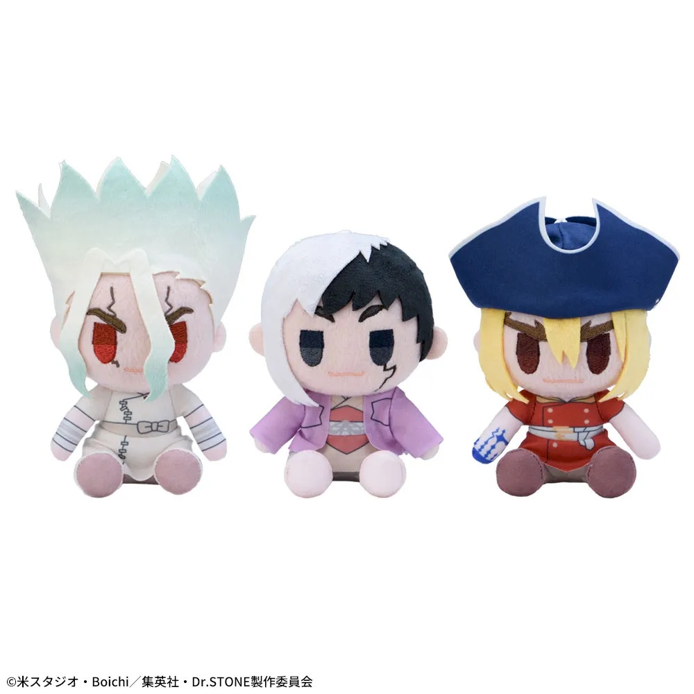 【Dr.STONE】千空たちが可愛らしいミニぬいぐるみでオンクレに登場!集めて飾りたい全3種!【プライズ】