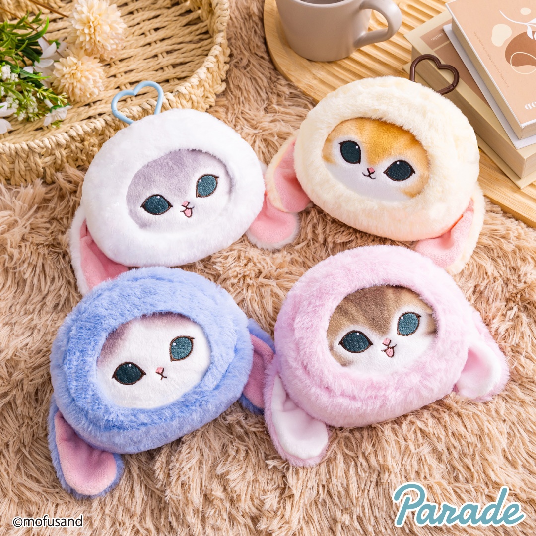 mofusand ロップイヤーうさにゃん顔型ダイカットポーチ~GiGOグループのお店限定~