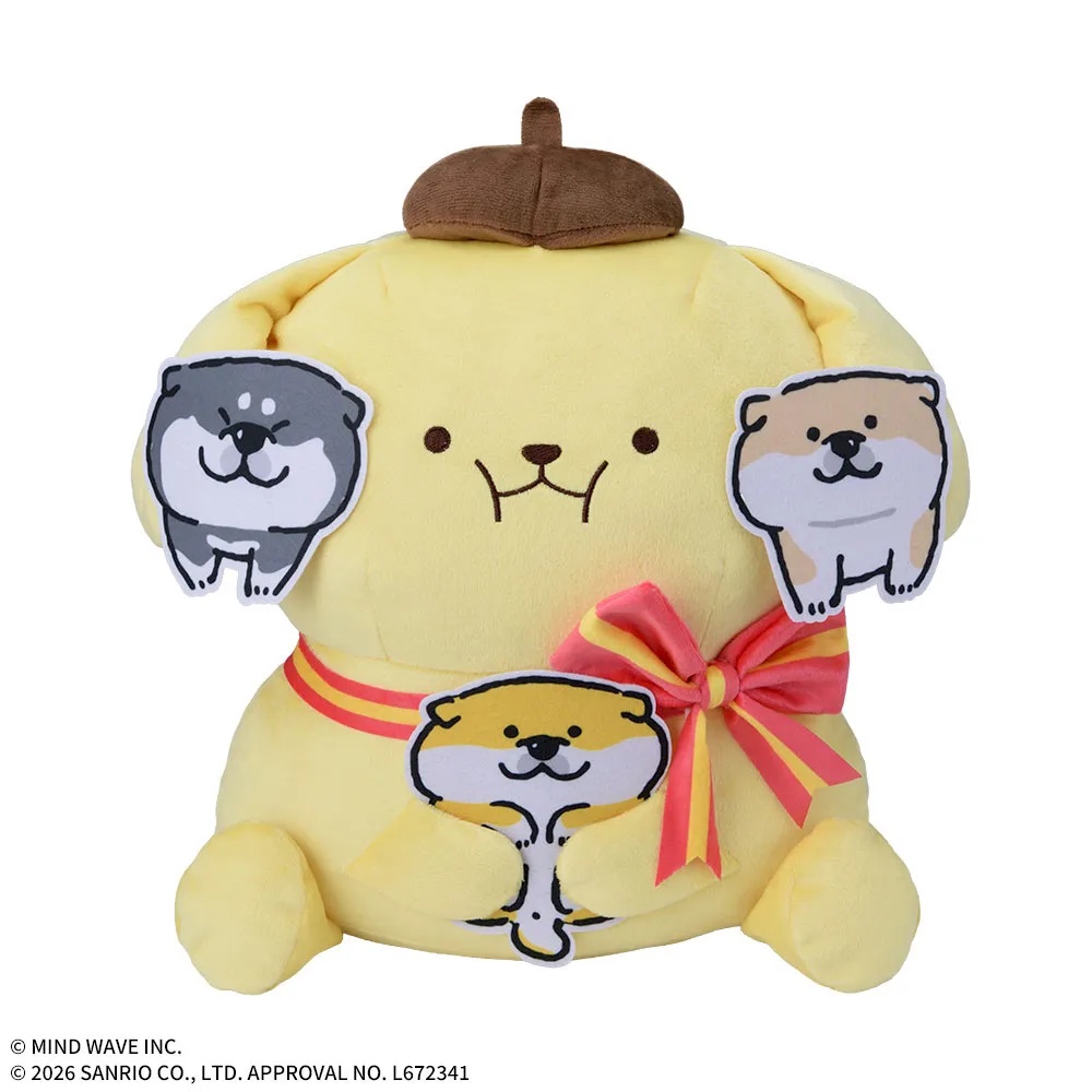 【サンリオ, しばんばん】サンリオとしばんばんのBIGぬいぐるみがオンクレに登場!癒し系コラボデザインがたまらない!【プライズ】