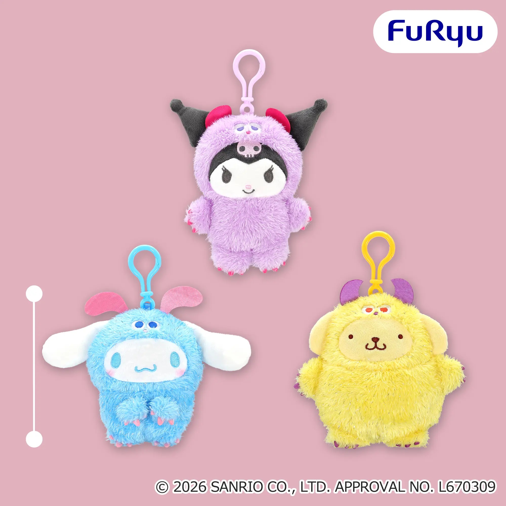 【サンリオ】クロミたちがもじゃもじゃモンスターに大変身!くりっぴぃぬいぐるみがオンクレに登場!【プライズ】