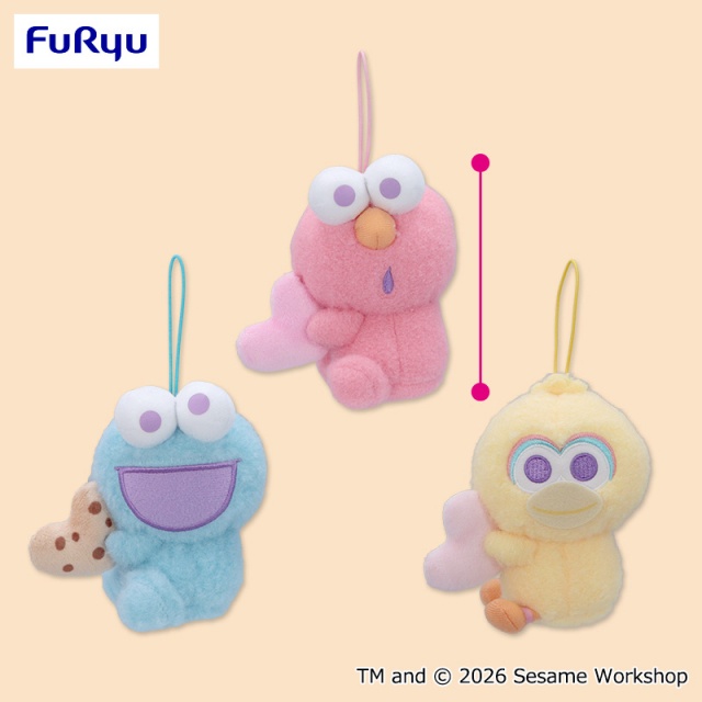 セサミストリートハートだっこマスコット