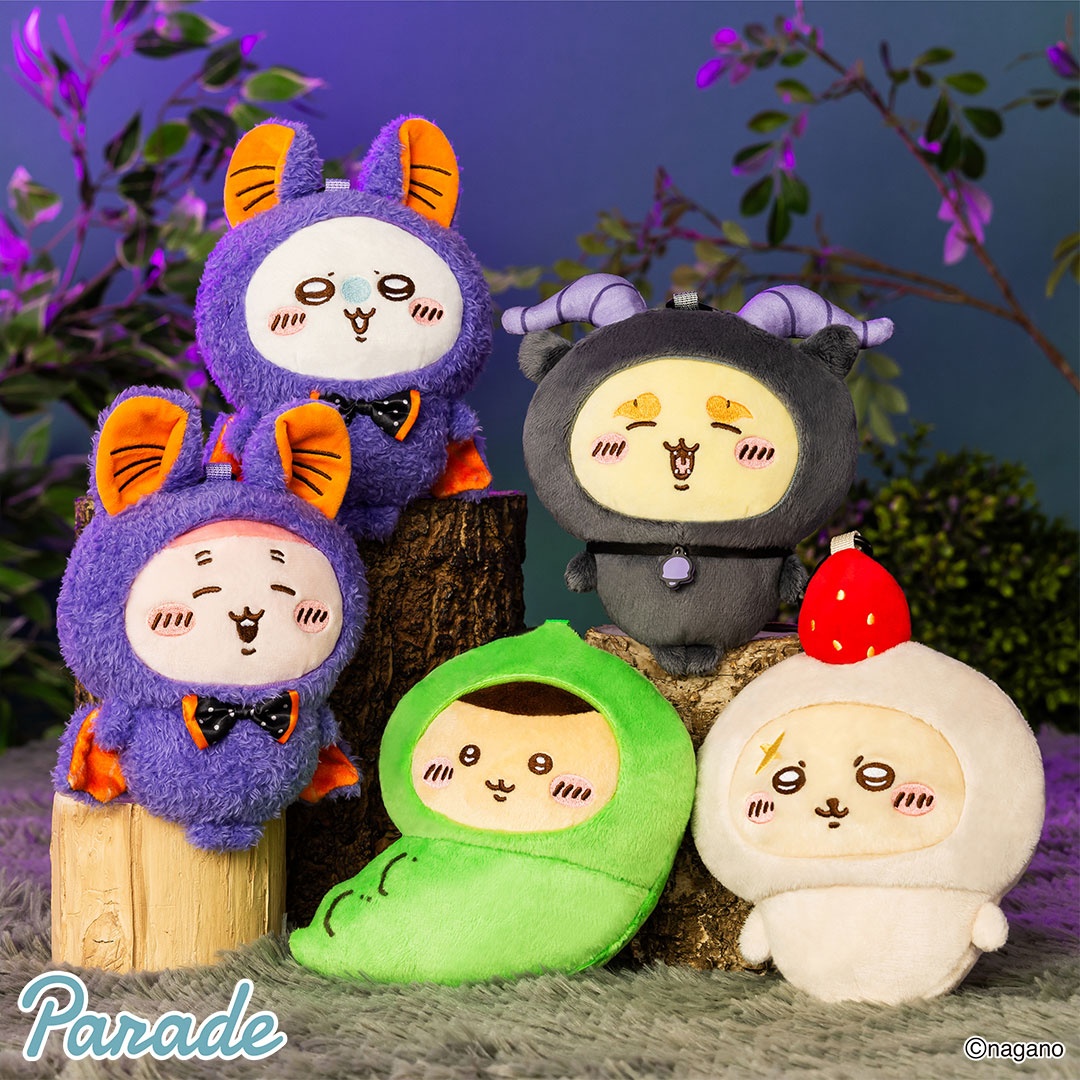 【ちいかわ】ハロウィンがまぐちポーチがオンクレに登場！コウモリやバフォメットなど仮装姿が可愛らしい！【プライズ】
