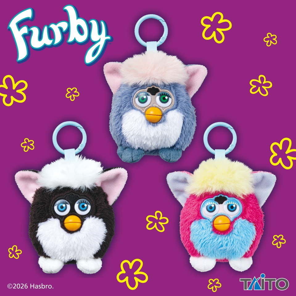【ファービー】レトロファービーのぬいぐるみマスコットがオンクレに登場!懐かしさとかわいさが詰まった全3種!【プライズ】