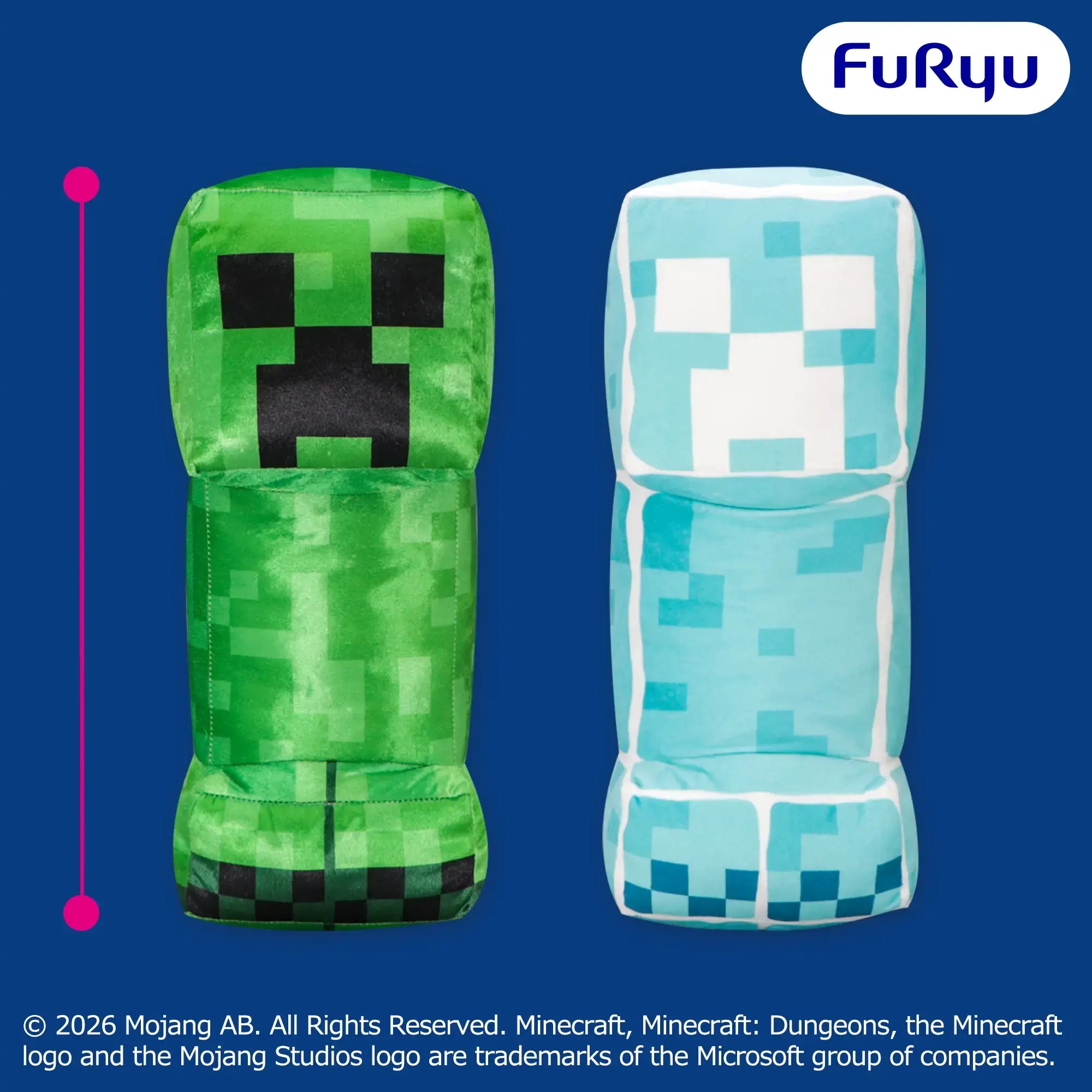 【マイクラ】クリーパーとアイスオロジャーの超BIGぬいぐるみがオンクレに登場!約40cmの存在感で抱き心地も抜群!【プライズ】