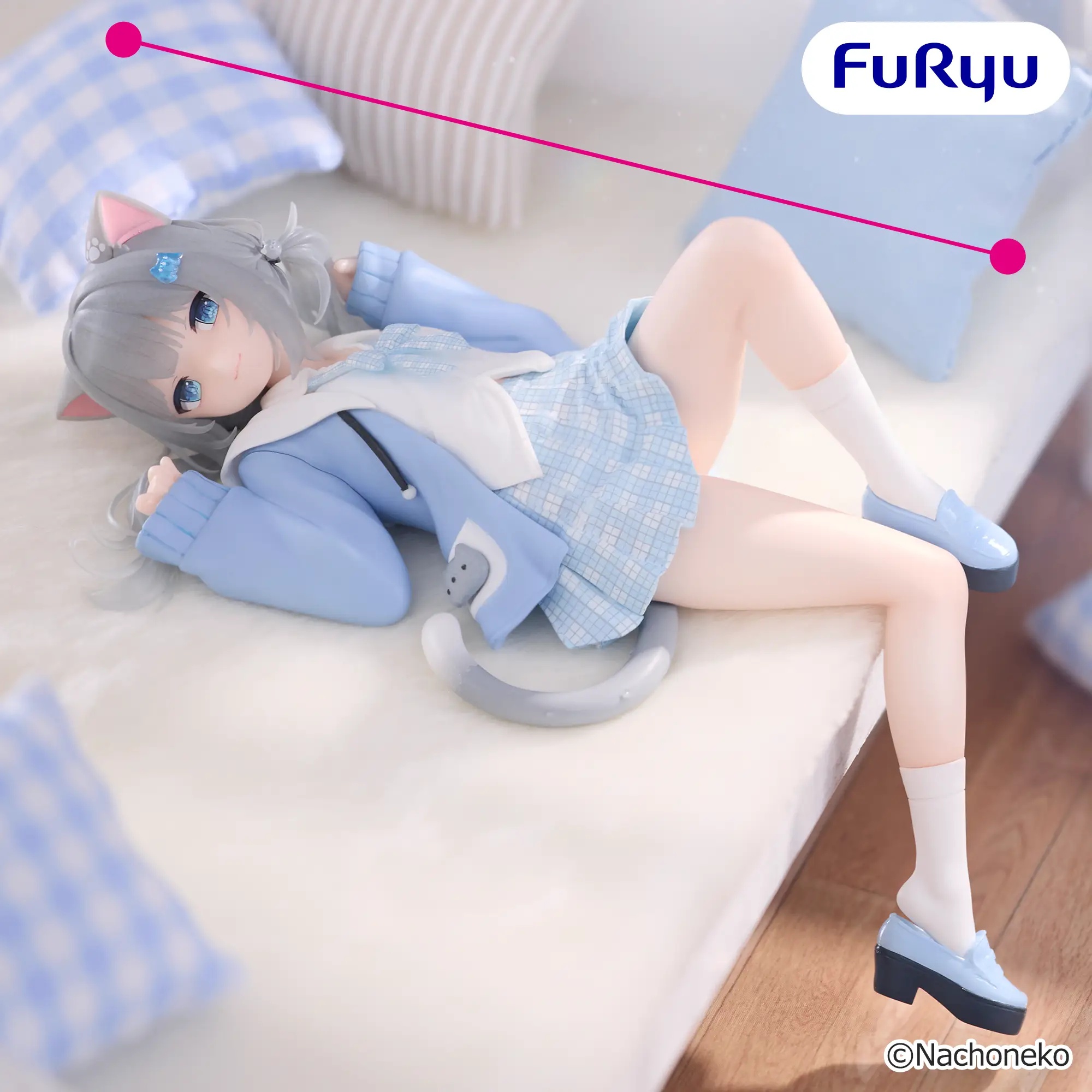 【Nachoneko】Nachonekoのぬーどるストッパーフィギュアがオンクレに登場！猫のようなごろ寝ポーズが可愛すぎる！【プライズ】
