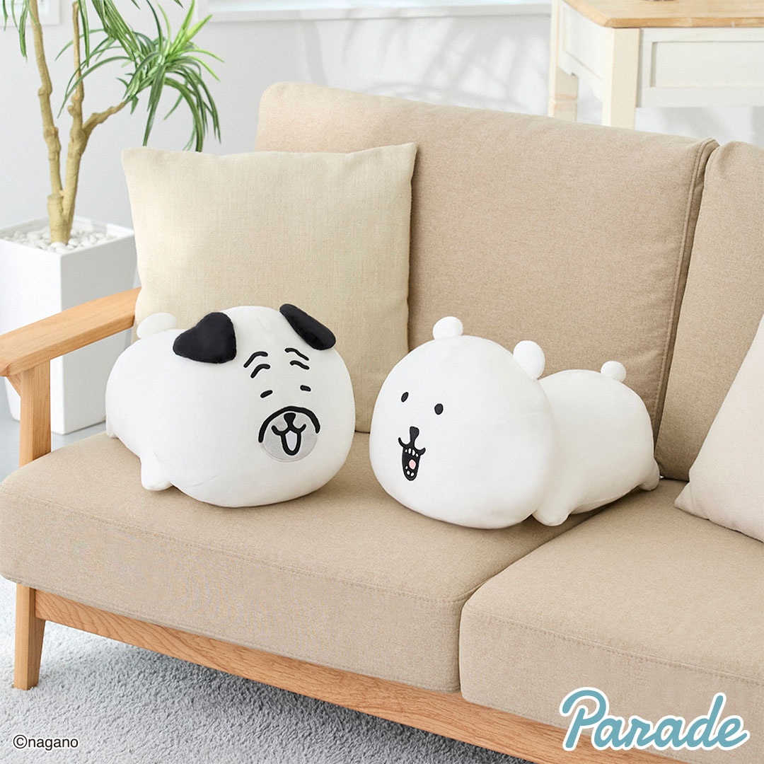 【ナガノキャラクターズ】くま&パグのねそべりBIGぬいぐるみがオンクレに登場!もちもち生地で癒やされる寝そべりポーズがたまらない!【プライズ】