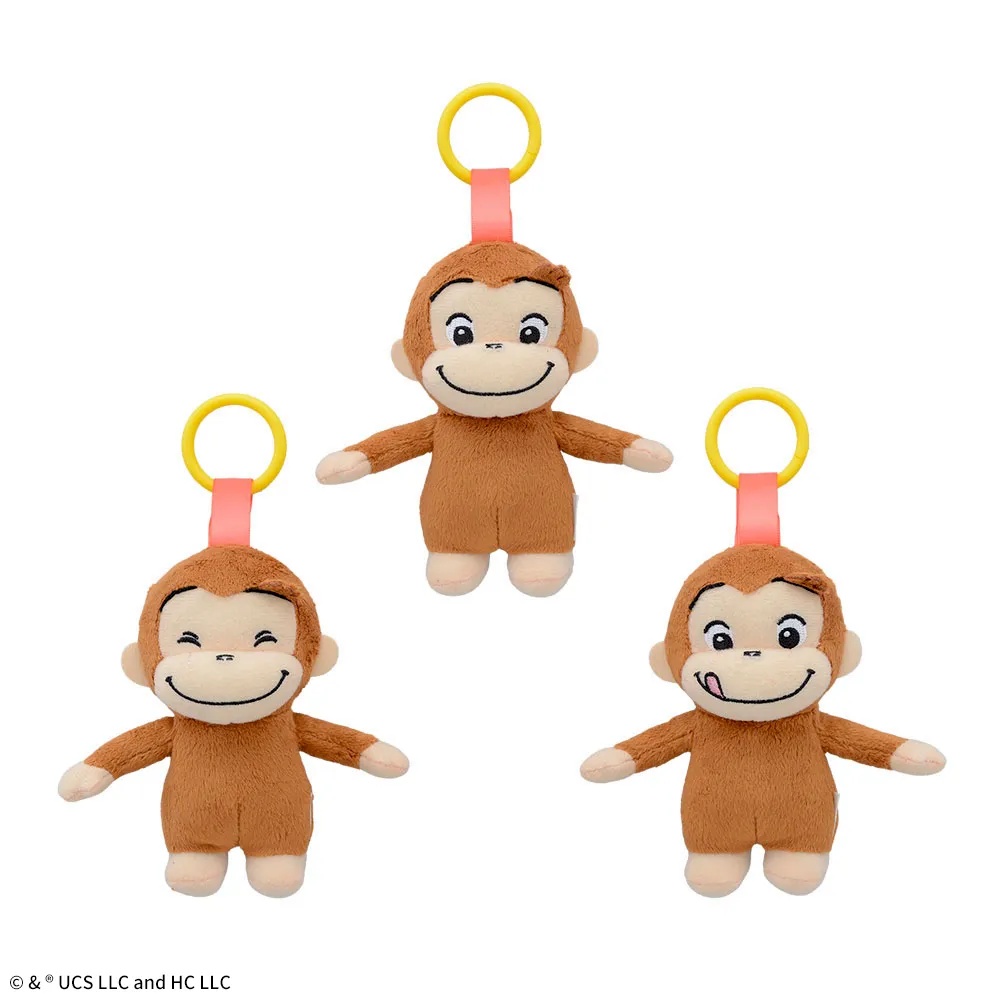 おさるのジョージ ぽってりカラビナ付マスコット